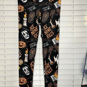 Ice Nine Kills Halloween Leggings - Black and Orange